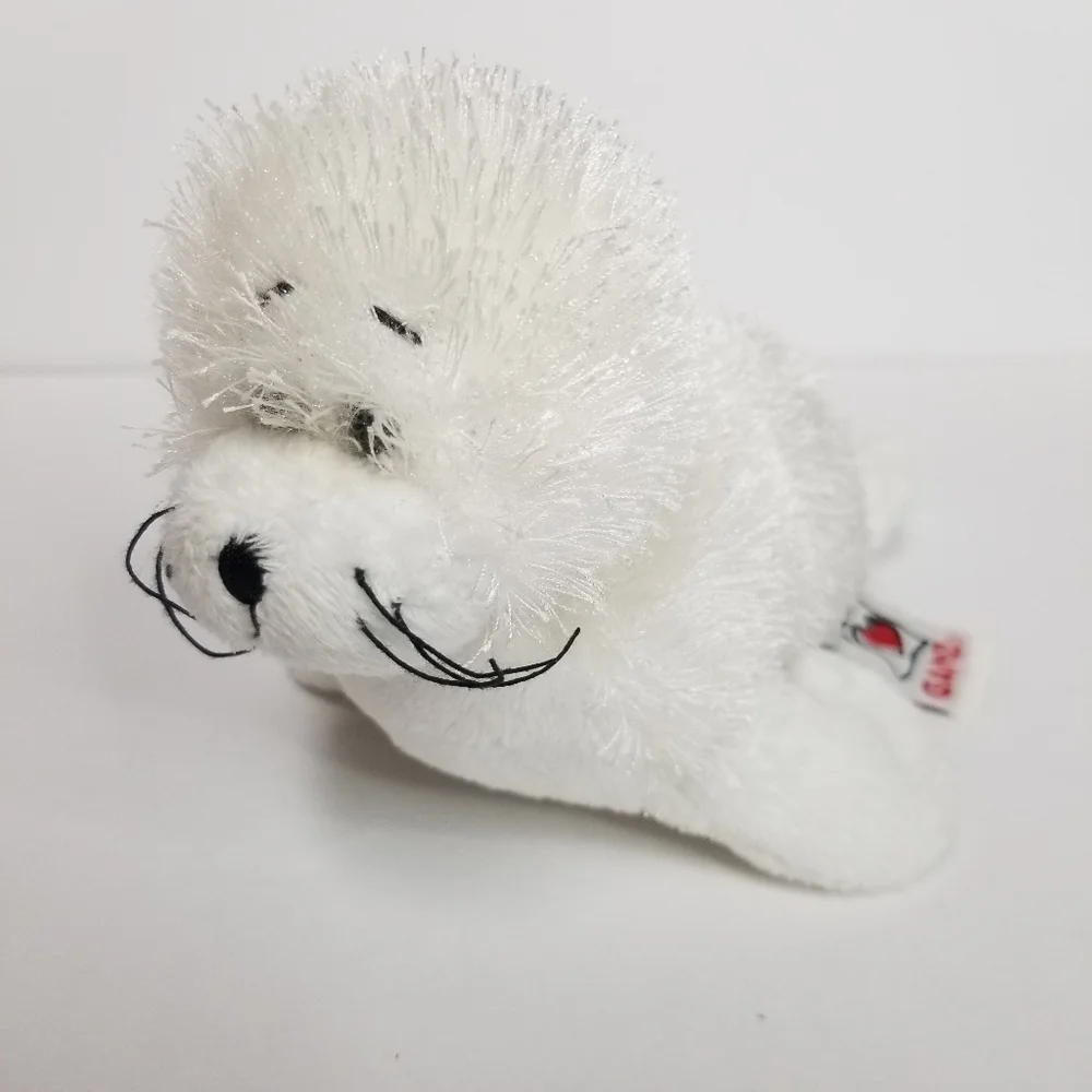 Ganz Webkinz‎ Lil Kinz Snow White Seal Plush Stuffed Animal Toy 9